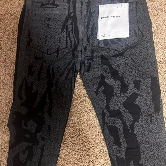 Purple brand jeans/crackle black/grey